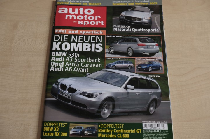Deckblatt Auto Motor und Sport (03/2004)
